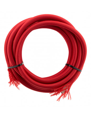 Câble textile 3G1 Rouge 3m