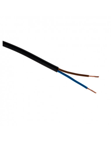 Câble d'alimentation électrique HO3VVH2-F 2x 0,75 Noir - 250m