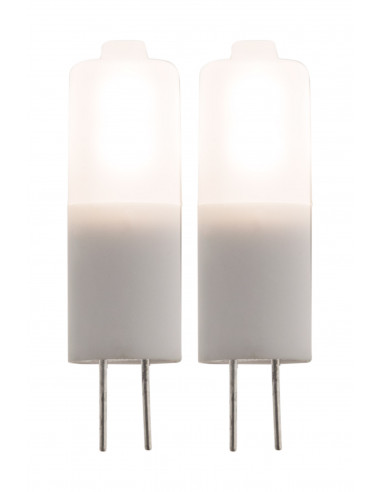 Lot de 2 pépites LED G4 - 1.5W - Blanc chaud - 100 Lumen - 3000K - A+ - Zenitech