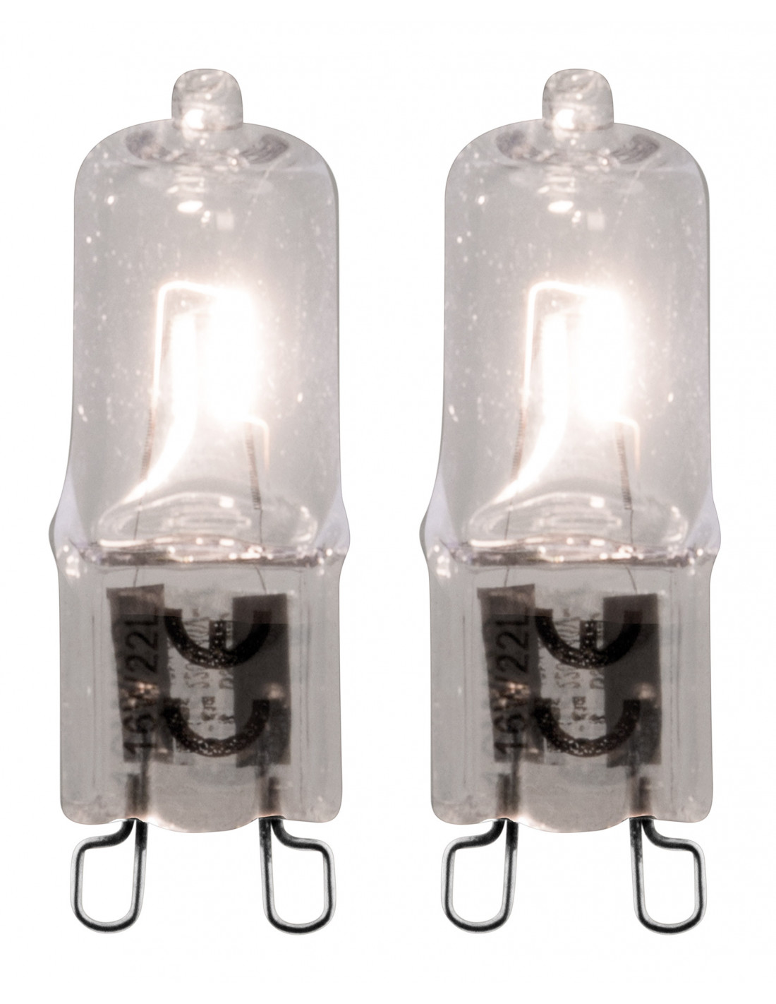 Lot de 2 ampoules halogènes G9 - 28W - Blanc neutre - 370 Lumen - Zenitech
