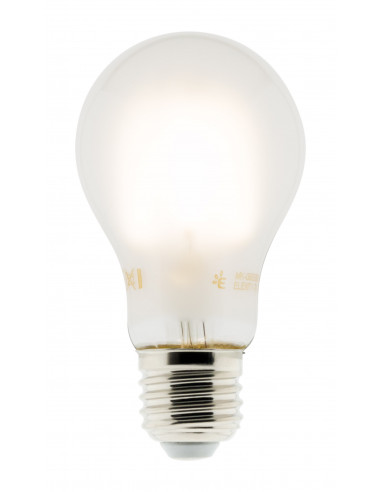 Ampoule déco dépoli filament LED E27 - 4W - Blanc chaud - 400 Lumen - 2700K - A++ - Zenitech