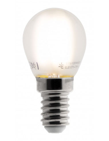 Ampoule Déco filament LED dépoli Sphérique 4W E27 400lm 2700K (blanc chaud)